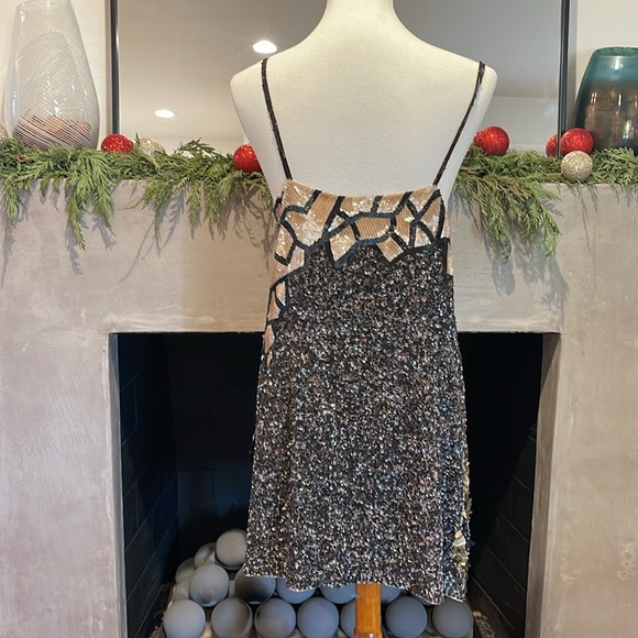 AllSaints Iconic Dreamcatcher Dress Sequin Embellished - UK 14 US 10 - Picture 4 of 7
